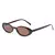 Óculos Y2K Leopard Kiss – Oval Pequeno Retrô com Lente Colorida - comprar online