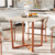 Mesa De Jantar 80x80 4 Lugares Valence Industrial Pés Em Aço Apartamento Compacta - comprar online