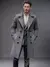Casaco Masculino Moda Dupla Breasted na internet