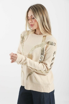 Sweater Con Lentejuelas VTL675