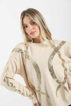 Sweater Con Lentejuelas VTL675 - comprar online