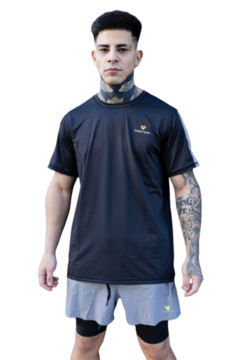 Remera Deportiva Negra Dry Fit - comprar online