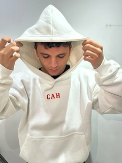 Buzo Canguro CAH Blanco Huracan - tienda online