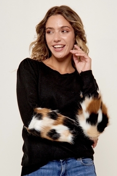 Sweater piel manga - comprar online