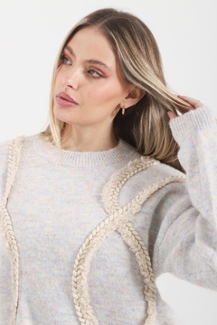 Sweater Cashmire Trenzado VTL677 - comprar online