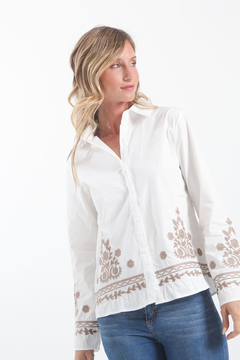Camisa bordada vtk70006 - tienda online
