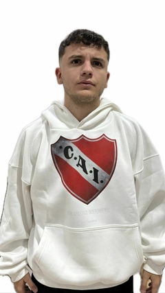 Buzo Escudo Independiente NEGRO/BLANCO - PATRICIOS INDUMENTARIA