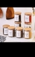 Kit de 6 potes de vidro 200 ML com tampa de bambu na internet