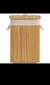 Cesto de roupa suja de bambu e dobrável de 60 cm de altura 30 cm de largura e 40 cm de comprimento - comprar online