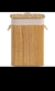 Cesto de roupa suja de bambu e dobrável de 60 cm de altura 30 cm de largura e 40 cm de comprimento - Mega Center