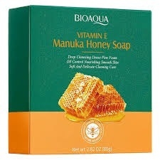 Jabón facial en barra vitamina E y miel de Manuka