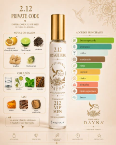 2.12 PRIVATE CODE inspirado en 212 VIP Men de Carolina Herrera en internet