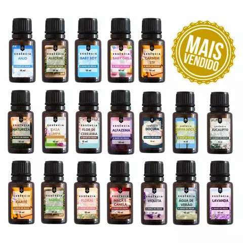 Kit 5 Essências Concentradas 15ml Para Umidificador de Ambiente