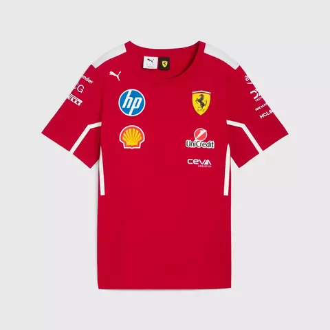 Playera Ferrari Oficial 2025 - Niños-