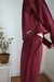 Pantalón Palazzo Bordado Yoga Mood Bordo - Feria Bajo Costo