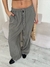 Pantalon Palazzo New Zipper Gris Plomo - Feria Bajo Costo