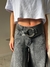 Faja Asimétrica 100% Cuero "Muy Girlie" Negra - tienda online