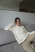 Sweater Pipa Combinado Crema - comprar online