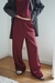 Imagen de Pantalón Palazzo Bordado Yoga Mood Bordo