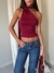 Top Lazo Lady Melita Guinda - comprar online