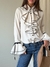 Camisa Volados Funky Crema - comprar online