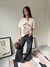 Remera Oversized Rolling Stones Crema - tienda online