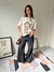 Remera Oversized Rolling Stones Crema - Feria Bajo Costo