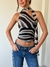 Top Lazo Lady Melita Microtul Zebra - comprar online