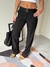 Pantalón Sastrero Cintos Vintage Negro - comprar online