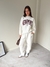 Jogger Frisado Bordado "New Port" Off White - tienda online