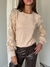 Sweater Manga Cool Flequitos Crema - comprar online