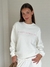 Buzo Friza "Una Canchereada" Bordado Pink off White - comprar online
