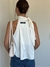 Top Con Lazo Satén Relaxed Off White - tienda online