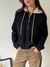 Imagen de Campera Tejida Capucha Desmontable Lou Lou. Negro