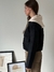 Campera Tejida Capucha Desmontable Lou Lou. Negro - tienda online