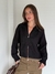 Imagen de Campera Con Capucha Doble Cierre Negro