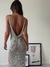 Vestido Tejido Lurex Perfecto Plateado - Feria Bajo Costo