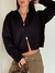 Campera Con Capucha Doble Cierre Negro - comprar online