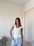 Top Volados Drapeado Cutie Cutie Blanco - tienda online