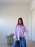 Camisa Oversized Rayada Minimalist Rosa