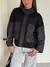 Campera Bomber Bolsillos Magnolias Negra - comprar online