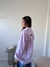 Camisa Oversized Rayada Minimalist Rosa - tienda online