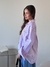 Camisa Oversized Rayada Minimalist Rosa en internet