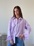 Camisa Oversized Rayada Minimalist Rosa