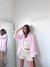 Camisa Oversized "No idea" Rosa