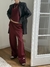 Pantalón Palazzo Bordado Yoga Mood Bordo