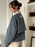 Chaqueta Solapas Corderoy Hendrix Gris Azulado