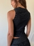 Musculosa Morley Tachitas Bellas Negra - Feria Bajo Costo