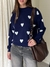 Sweater Muchoosss Corazones Navy Blue en internet