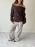 Sweater Grueso Off Shoulder Chocolate